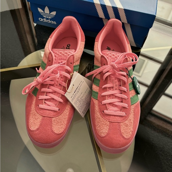 Adidas Gazelle Pink Spark ‘Preloved Green’- New Never Worn Women’s Size 9.5 - Picture 2 of 8